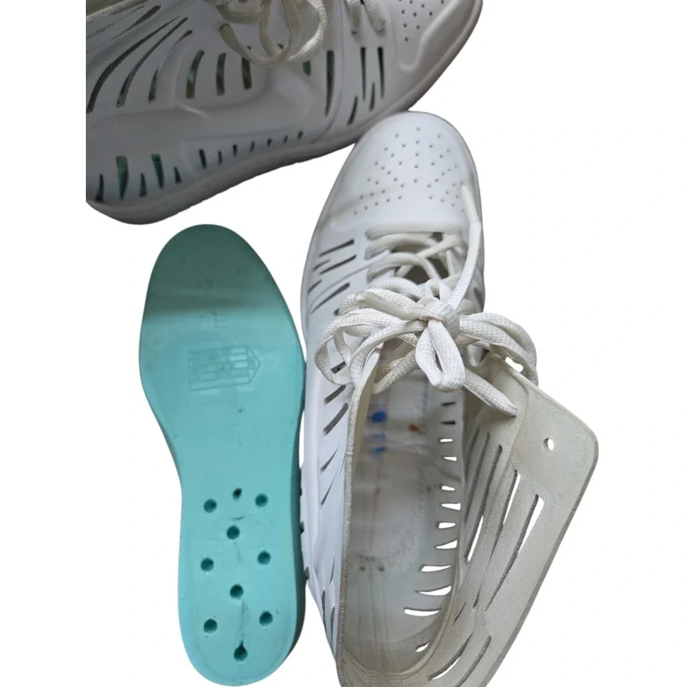 Nike Joli Sky Hi‎ High Wedge Dunk 2.0 Womens Sz. 7 Sneaker Shoes Su15-983 White